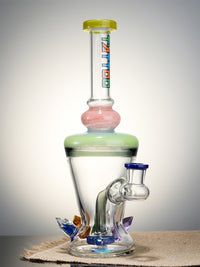 Lookah Dab Rig 10" Geode Percolator Recycle Glass Dab Rig