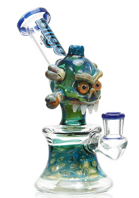 BIIGO Dab Rig 9" Mini Cute Skull Glass Dab Rig