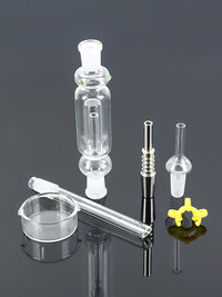 10MM Flowers Glass Bubbler Nectar Collector Kit
