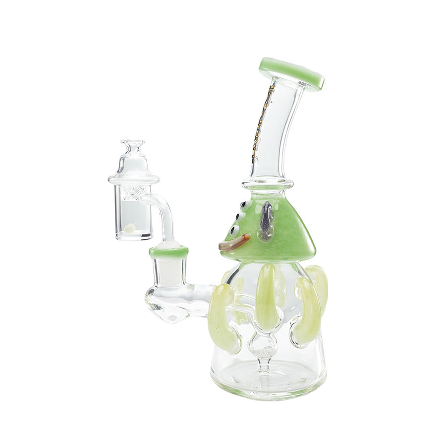 Lookah Rig 10" Cute Six-Eyed Octopus Dab Rig