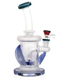 TATAOO Dab Rig 9" Small Ground Showerhead Perc Glass Dab Rig