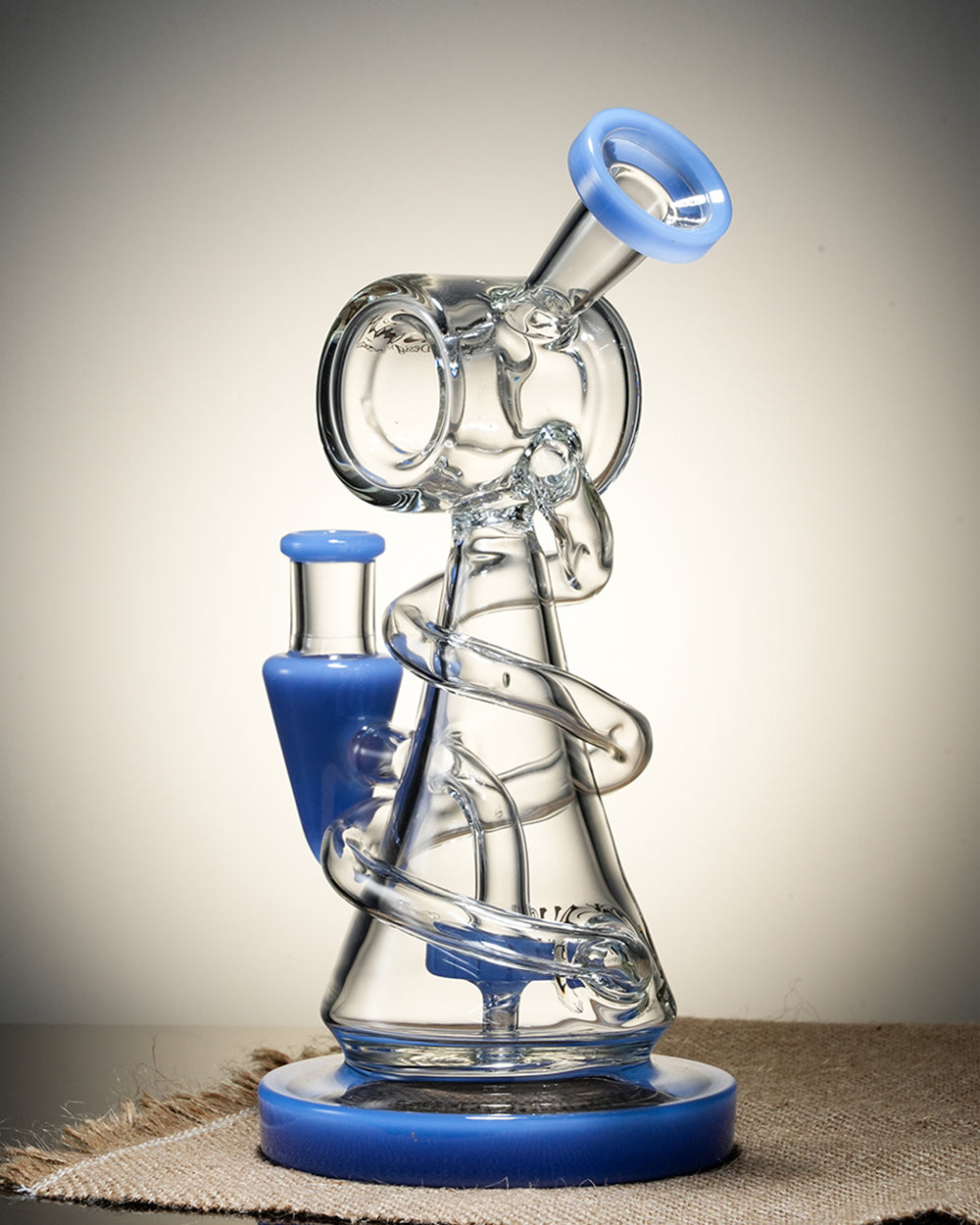 Lookah 9" Mini Recycler Spiral Beaker Bong