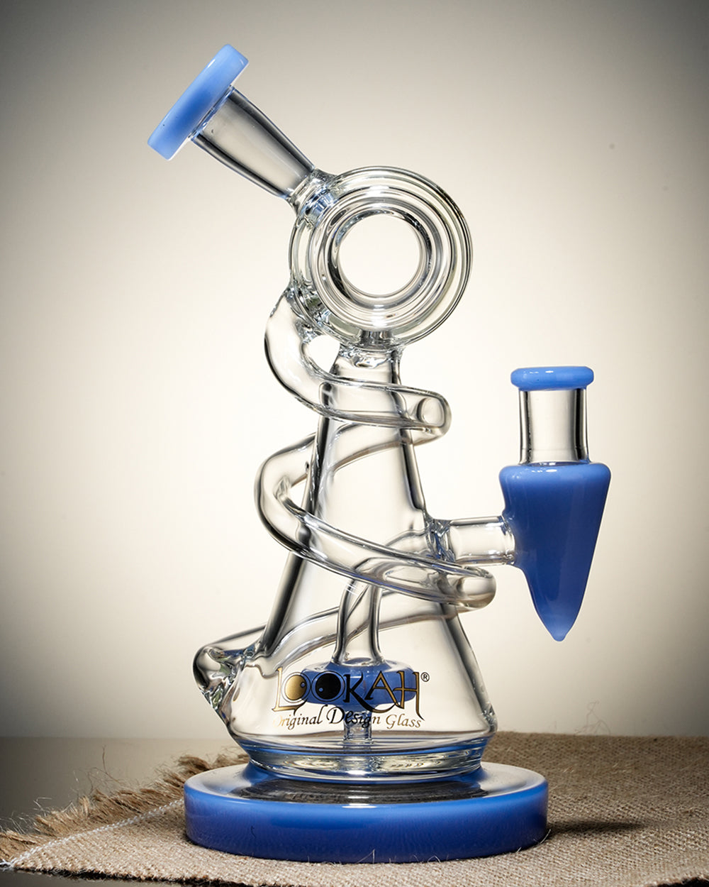 Lookah 9" Mini Recycler Spiral Beaker Bong