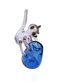 Funny Monkey Glass Bubbler Pipe
