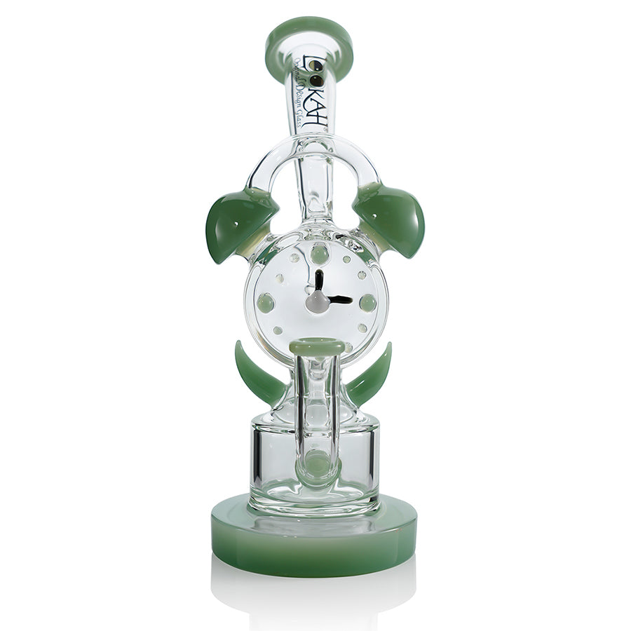 Lookah Bong 10" Percolator Timeless Clock Glass Bong