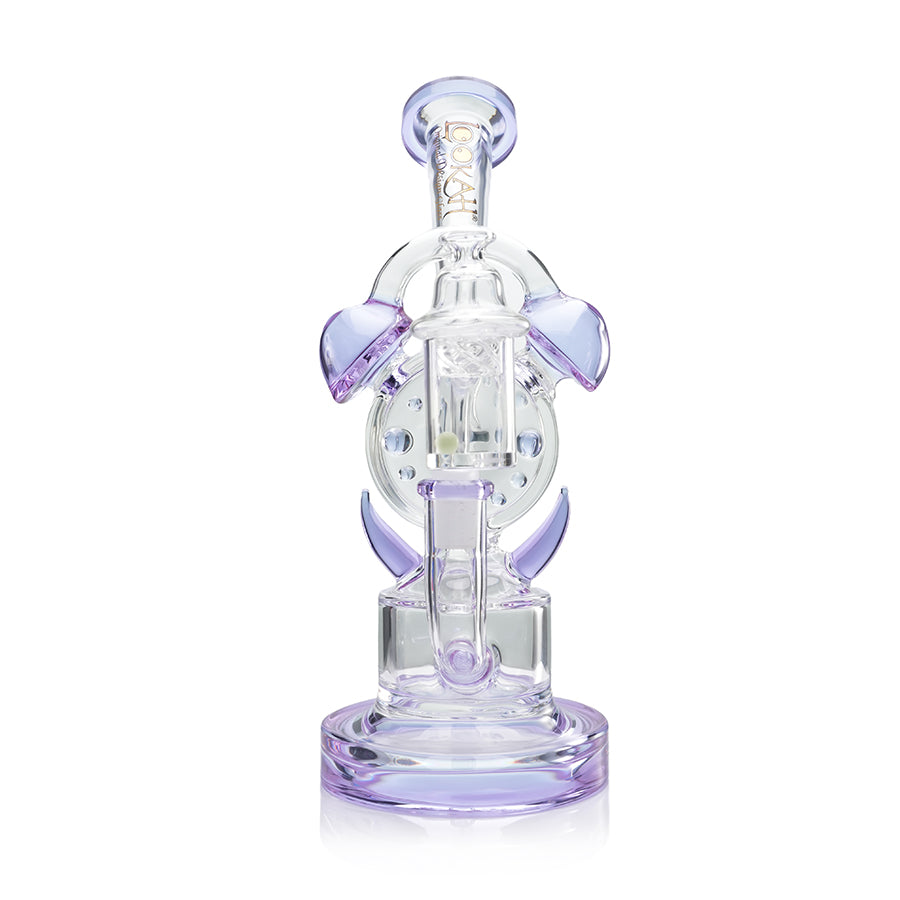 Lookah Bong 10" Percolator Timeless Clock Glass Bong