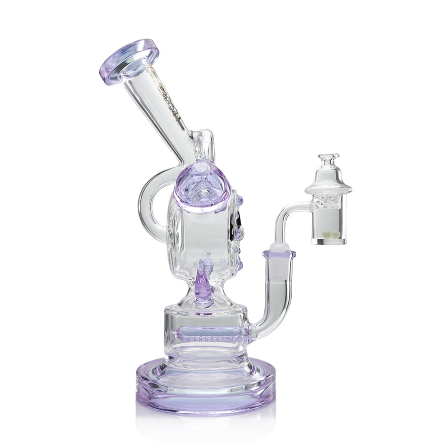 Lookah Bong 10" Percolator Timeless Clock Glass Bong