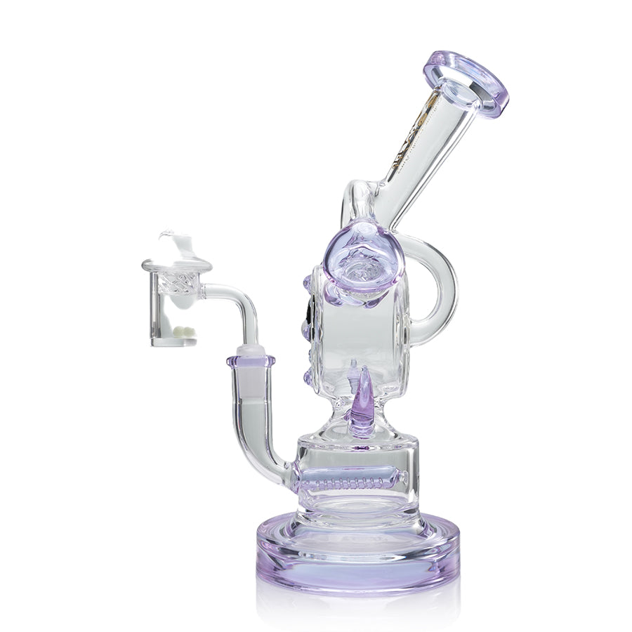 Lookah Bong 10" Percolator Timeless Clock Glass Bong