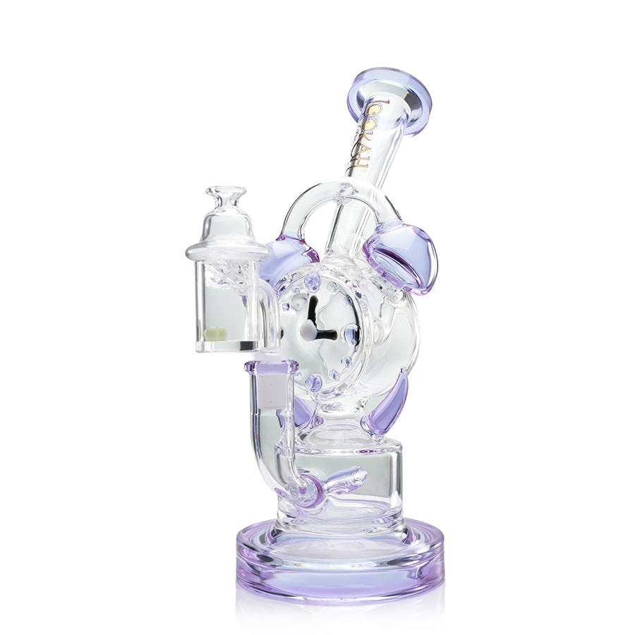 Lookah Bong 10" Percolator Timeless Clock Glass Bong