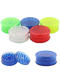 2PCS Plastic Herb Grinder Assorted Colors