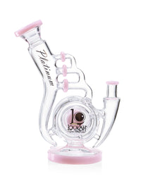 Lookah Dab Rig 10" Wheel Perc Accordion Recycler Glass Dab Rig