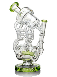 Lookah Bong 11" Artsy Tornado Inline Perc Recycler Glass Bong