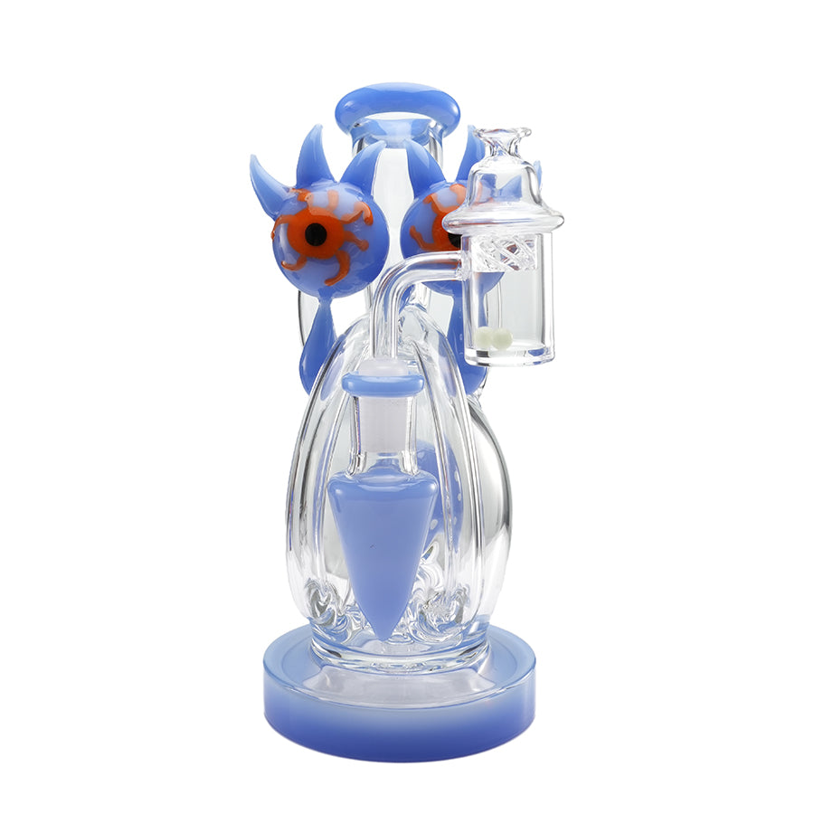 Lookah Rig 8“ Mini Recycler Big Eyes Glass Dab Rig