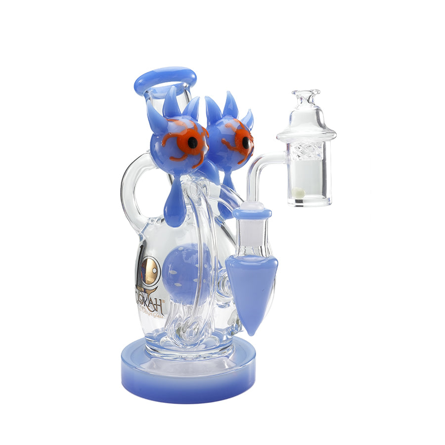 Lookah Rig 8“ Mini Recycler Big Eyes Glass Dab Rig