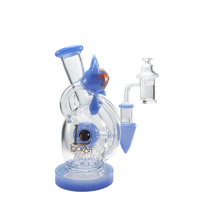 Lookah Rig 8“ Mini Recycler Big Eyes Glass Dab Rig