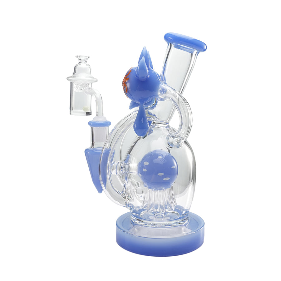 Lookah Rig 8“ Mini Recycler Big Eyes Glass Dab Rig