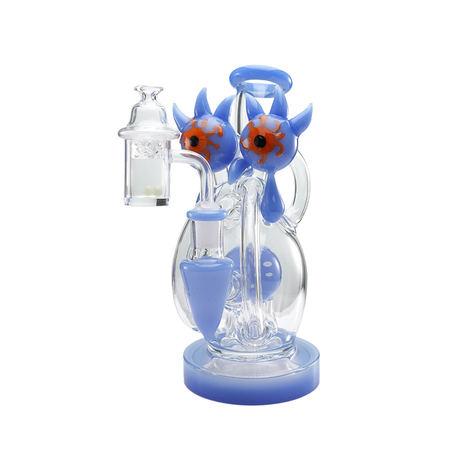 Lookah Rig 8“ Mini Recycler Big Eyes Glass Dab Rig