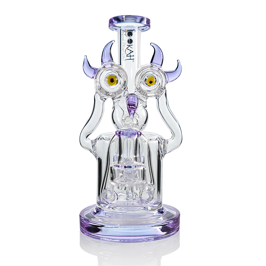 Lookah Bong 8" Recycler Monster Face Tree Percolator Glass Bong