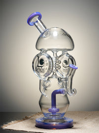 Lookah Bong 13" Recycler Percolator Alien Bong