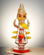 Lookah Rig 11" Cool Overlord Skull Glass Dab Rig
