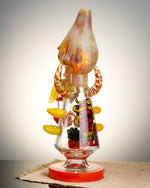 Lookah Rig 11" Cool Overlord Skull Glass Dab Rig