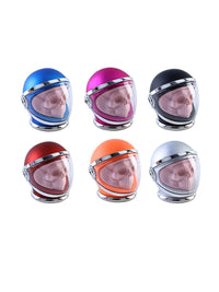 4 Piece Metal Skull Astronaut Helmet Weed Grinder with Kief Catcher