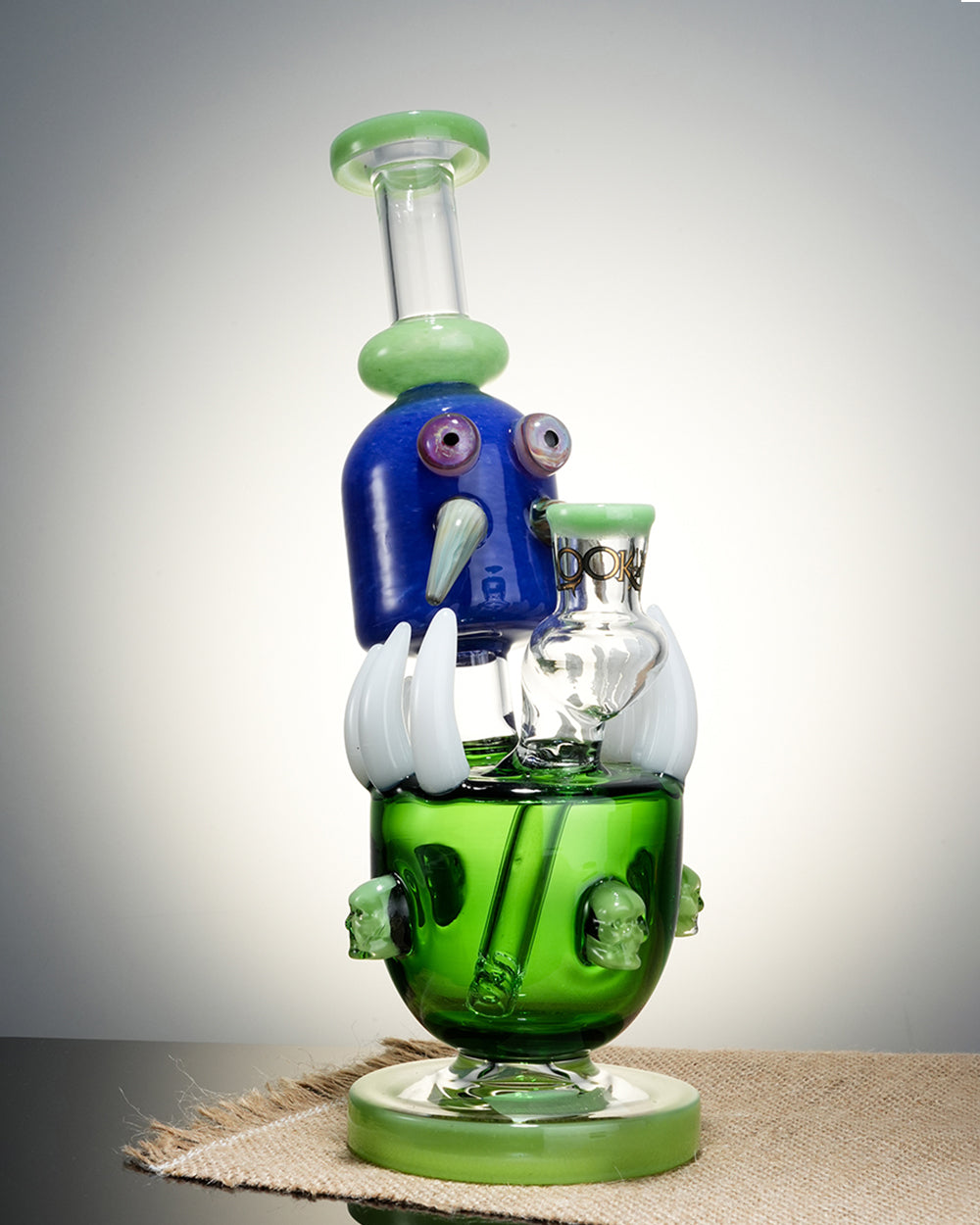 Lookah Rig 10" Cool Skull Octopus Dab Rig