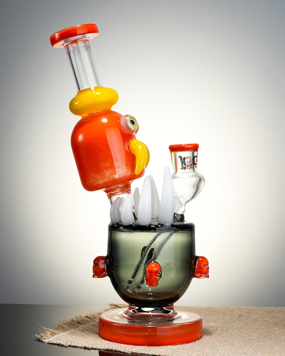 Lookah Rig 10" Cool Skull Octopus Dab Rig