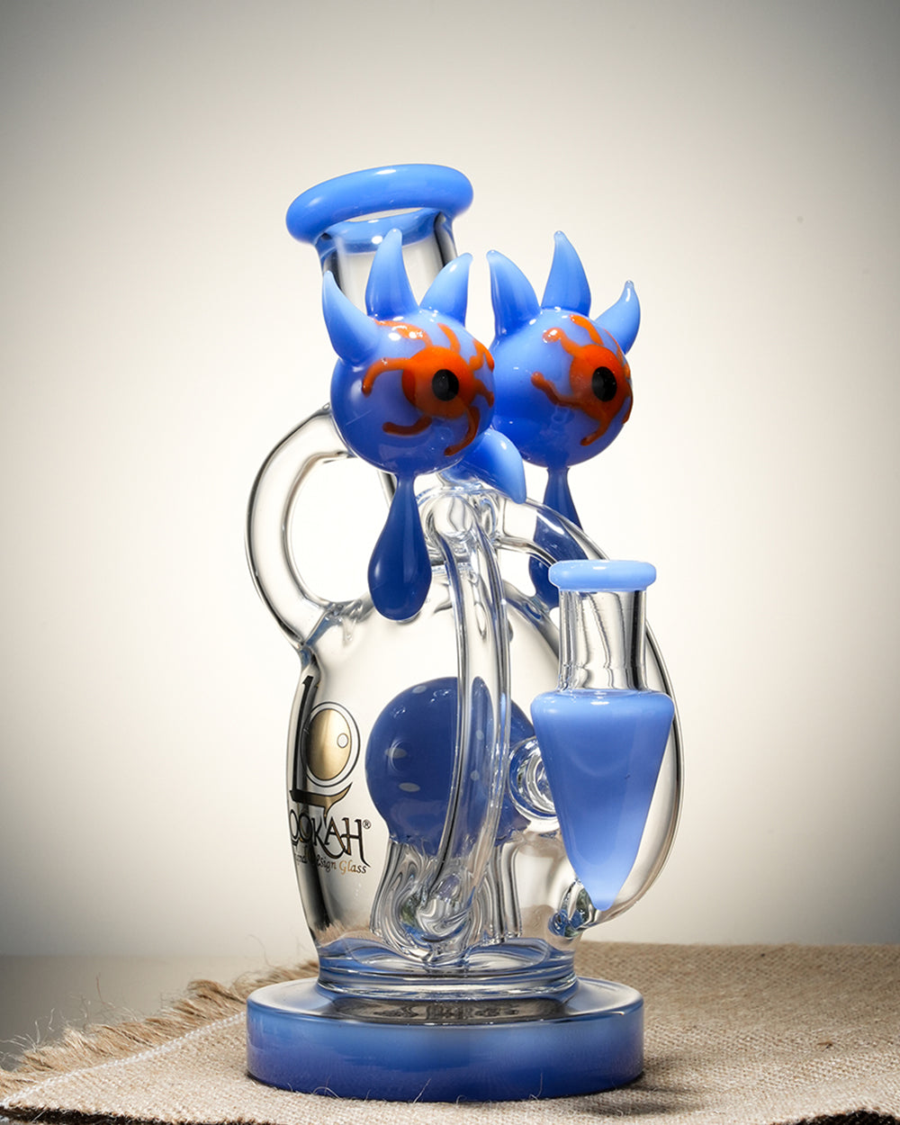 Lookah Rig 8“ Mini Recycler Big Eyes Glass Dab Rig