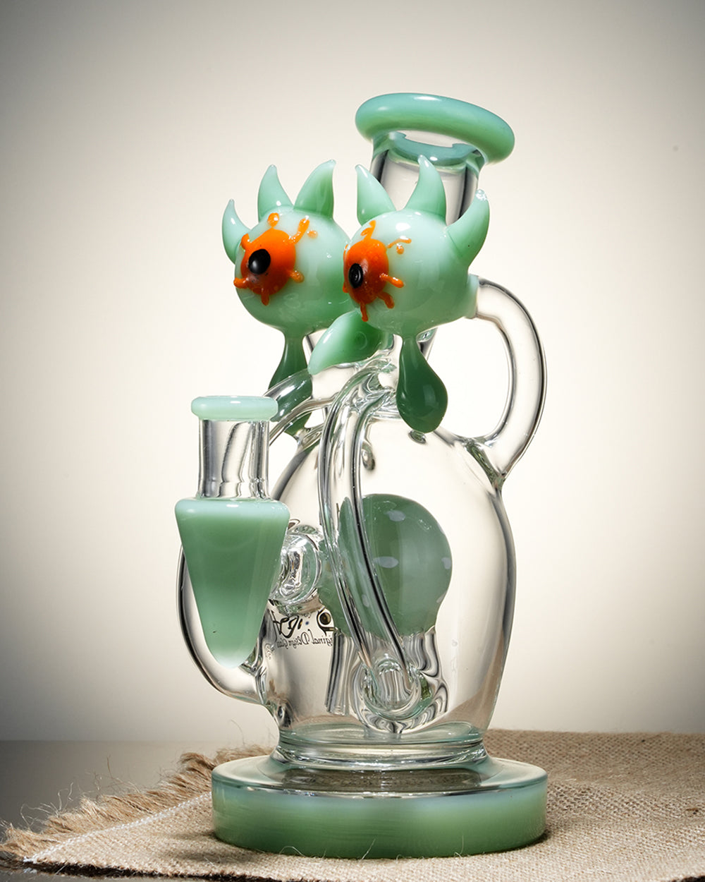 Lookah Rig 8“ Mini Recycler Big Eyes Glass Dab Rig