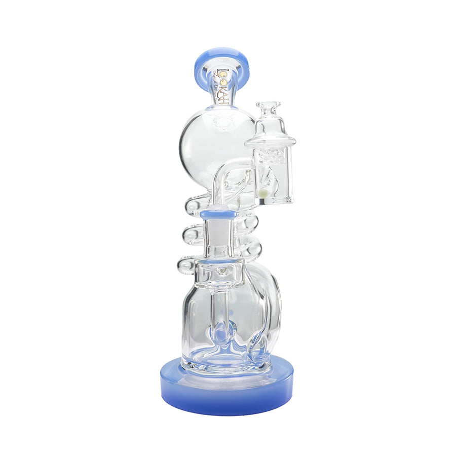 Lookah Bong 10" Spiral Inline Percolator Recycler Bong