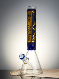 BIIGO Bong 16" Tag Ice Beaker Glass Bong