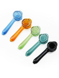 Transparent Skull Head Glass Pipe