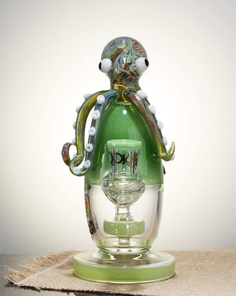 Lookah 8" Octopus Cute Turbine Perc Recycler Dab Rig