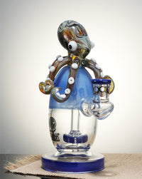 Lookah 8" Octopus Cute Turbine Perc Recycler Dab Rig