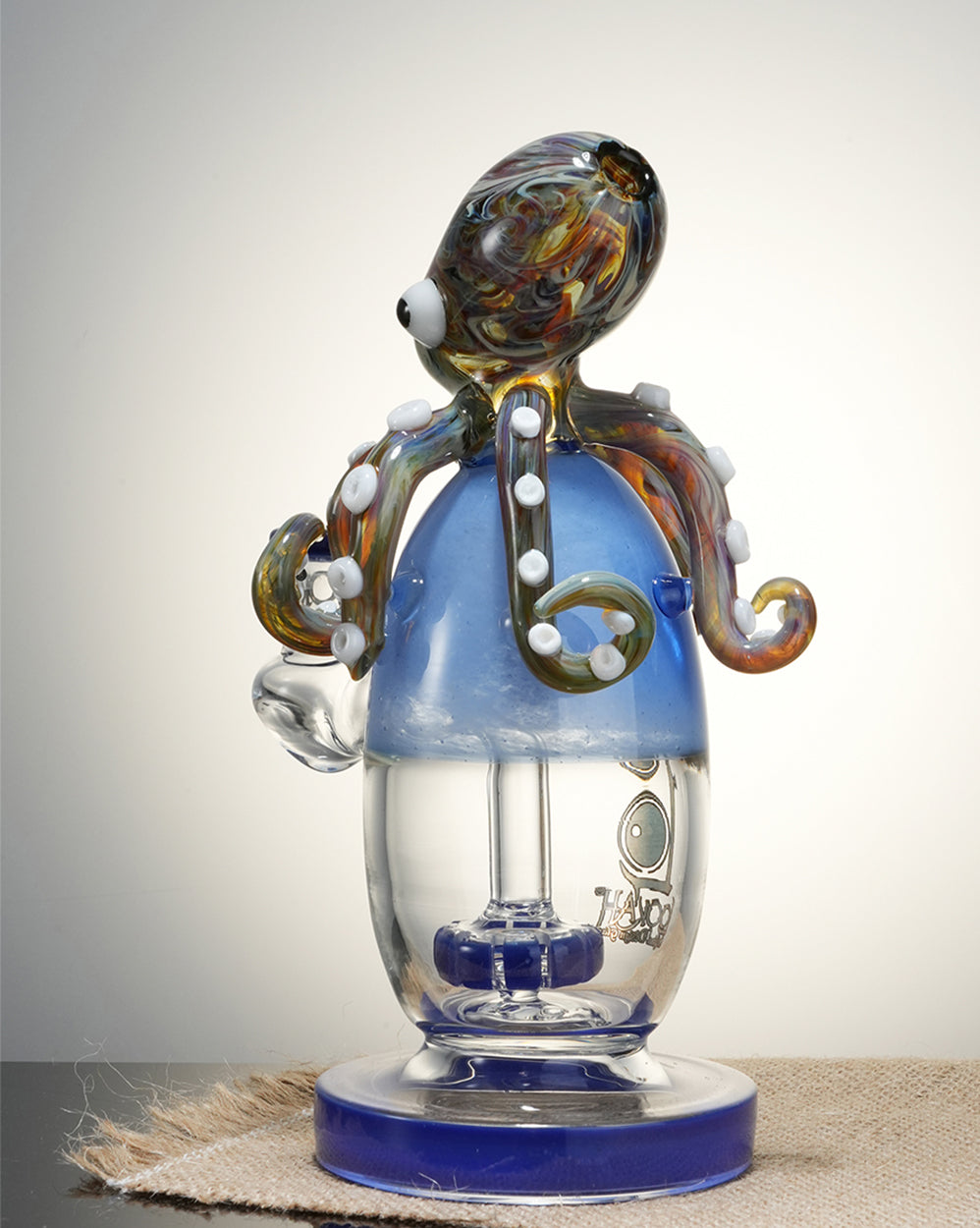 Lookah 8" Octopus Cute Turbine Perc Recycler Dab Rig