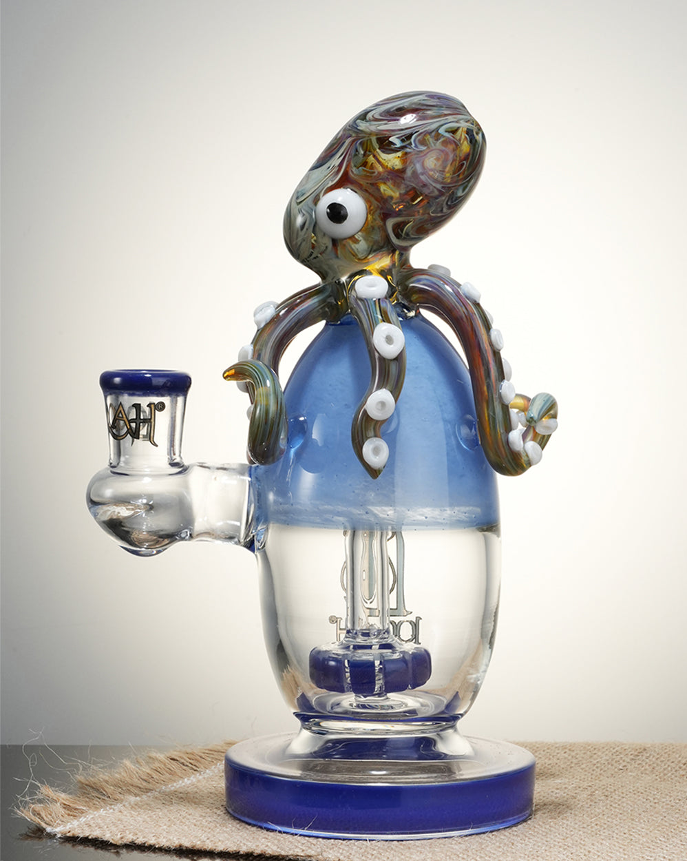 Lookah 8" Octopus Cute Turbine Perc Recycler Dab Rig