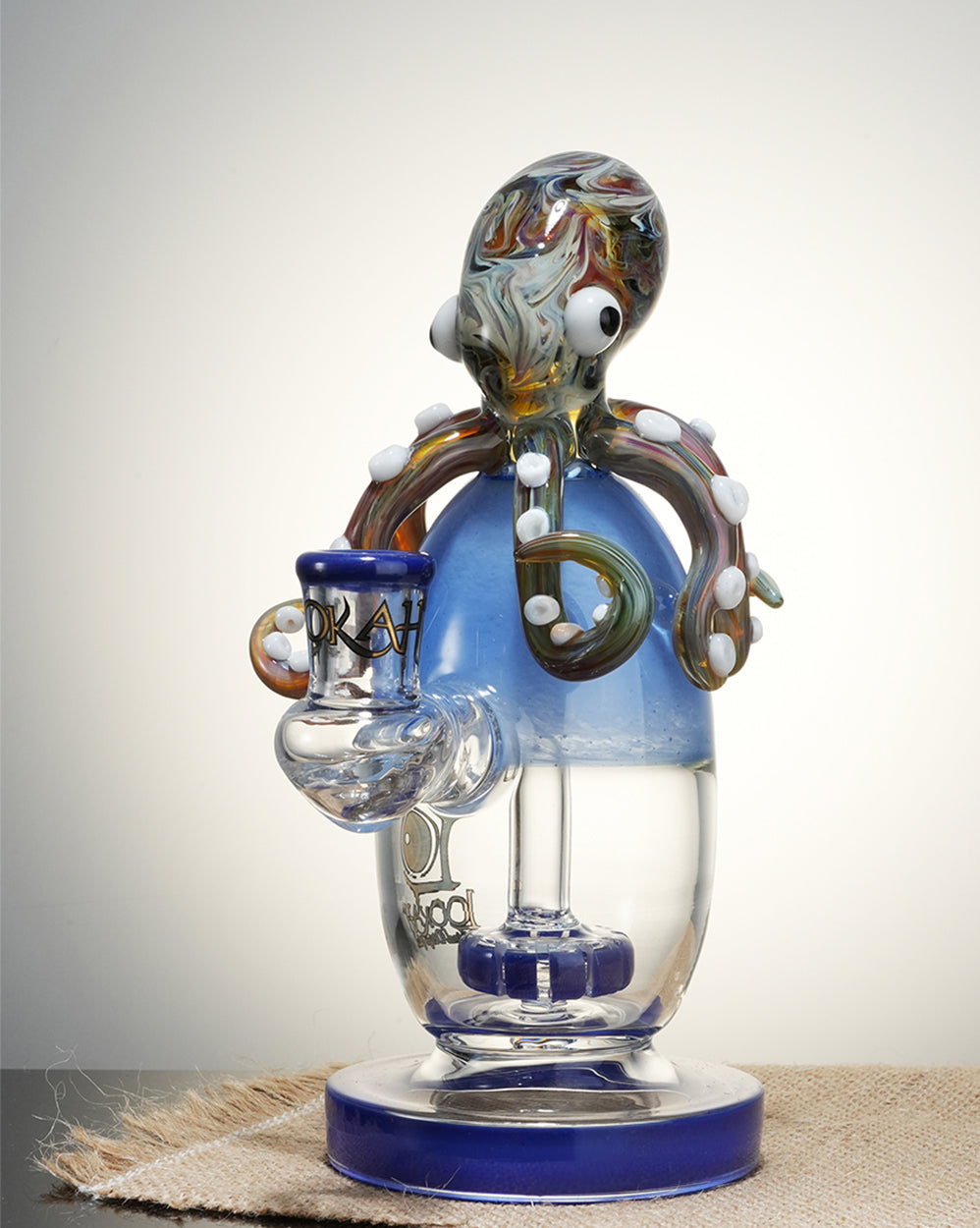 Lookah 8" Octopus Cute Turbine Perc Recycler Dab Rig