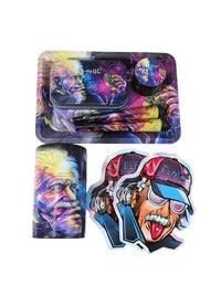 Wacky Einstein Zinc Alloy Rolling Tray Set