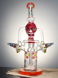Lookah Bong 14" Cool Weird Skull Glass Bong