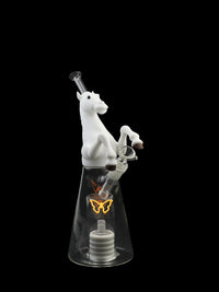12" Wild Horse Glass Beaker Bong with Light