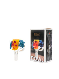 Lookah Bong Bowl 14MM Fangs Skull Glass Bowl